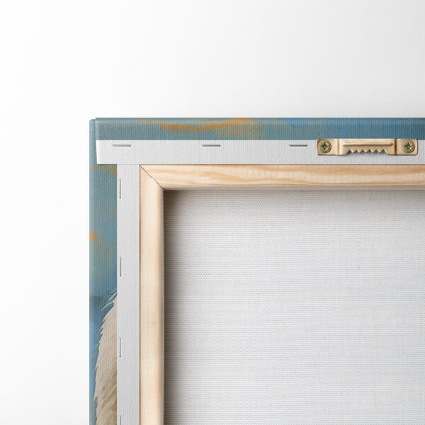 Pair of white ducks with orange beaks