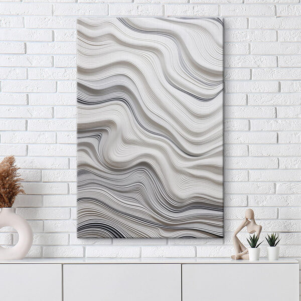 White and black wavy lines White and black wavy lines