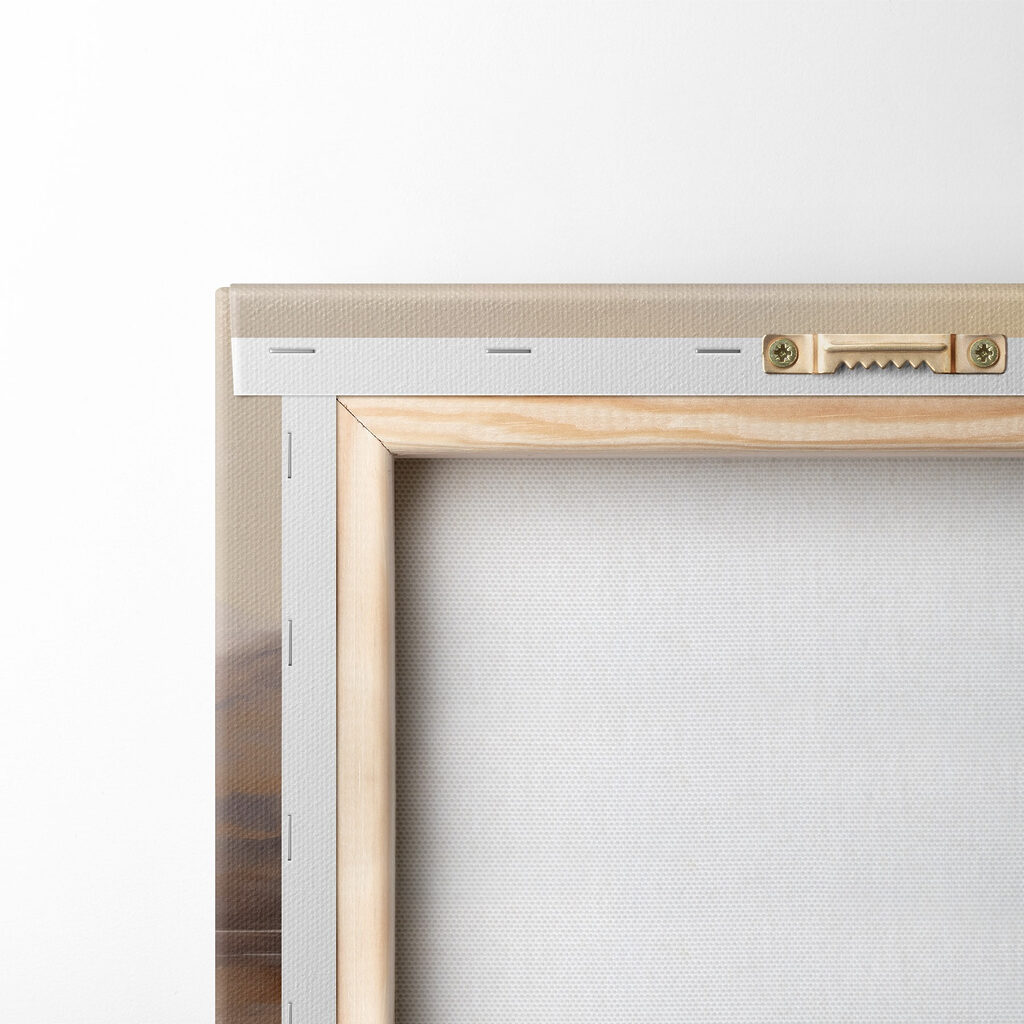 Painting of a boat on a lake with mountains in the background Painting of a boat on a lake with mountains in the background