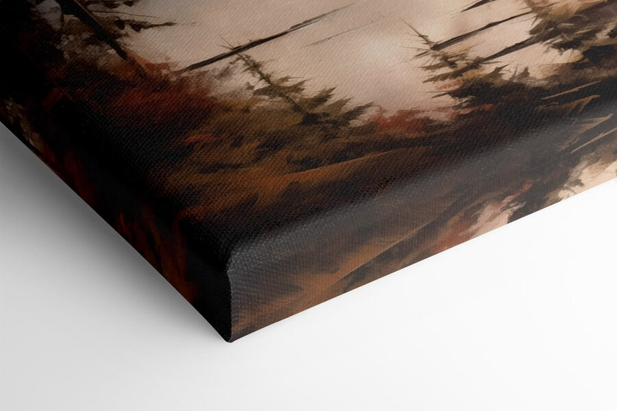 Bergmeer en bomen