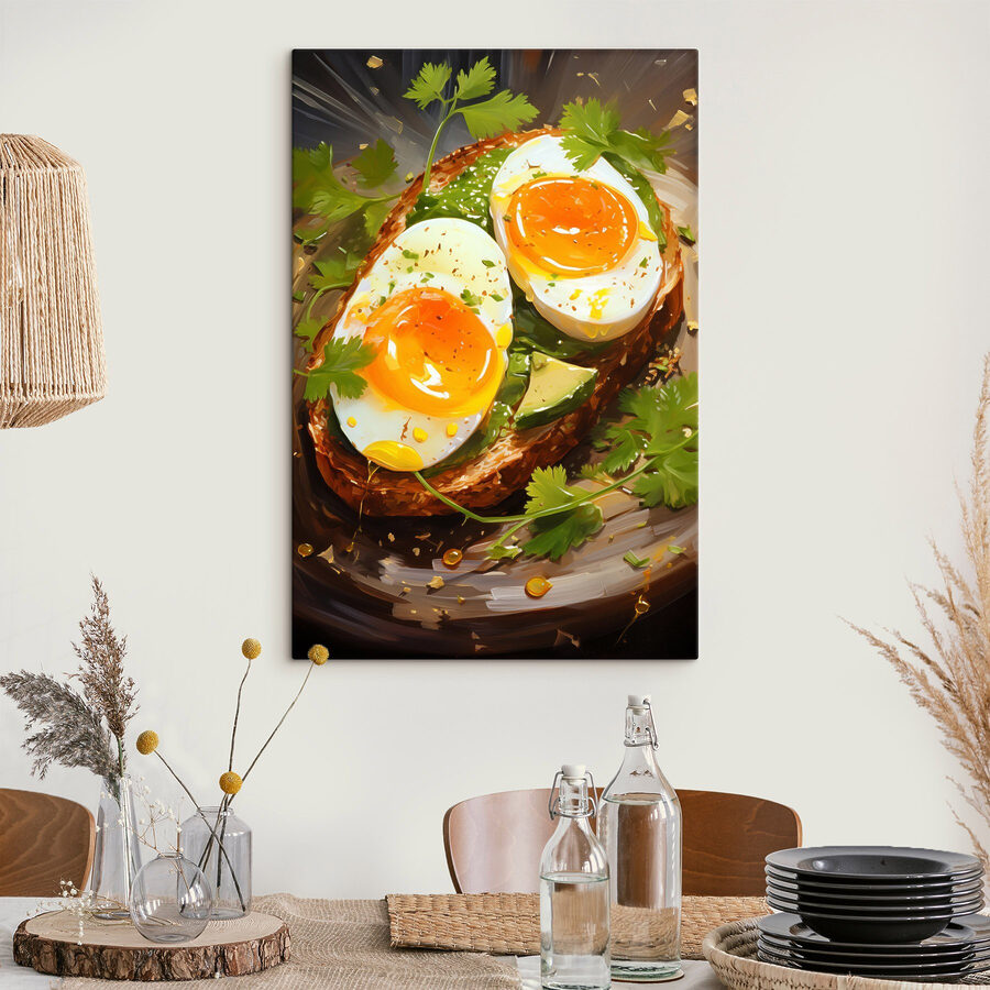 Ontbijt op avocadotoast. Ontbijt op avocadotoast.
