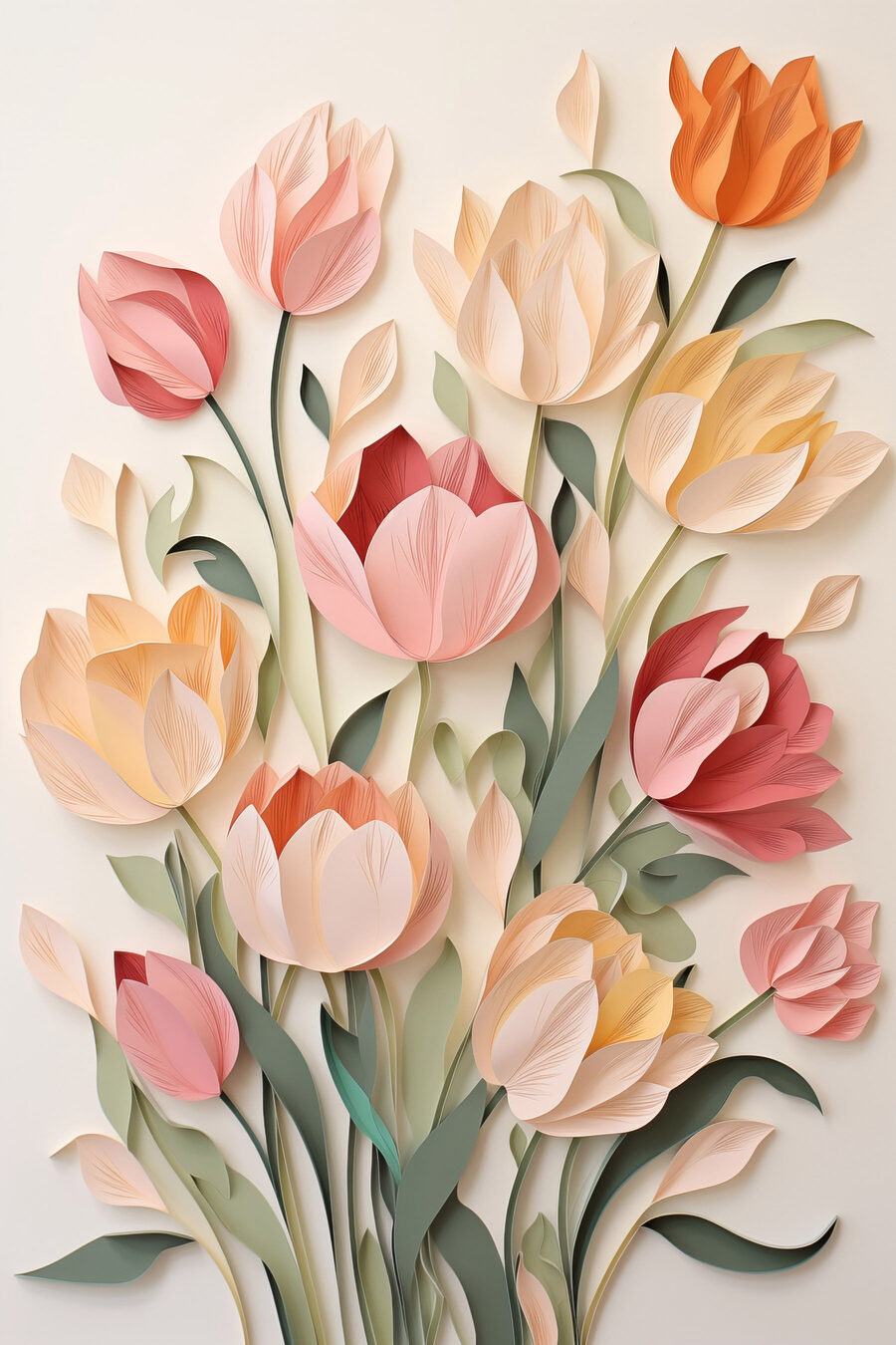 Knip bloemen uit papier