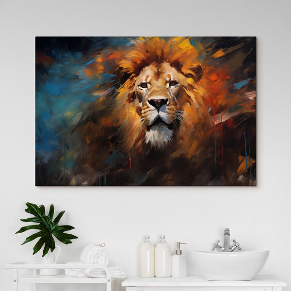 Leeuw met manen Canvas Schilderijen Leeuw met manen