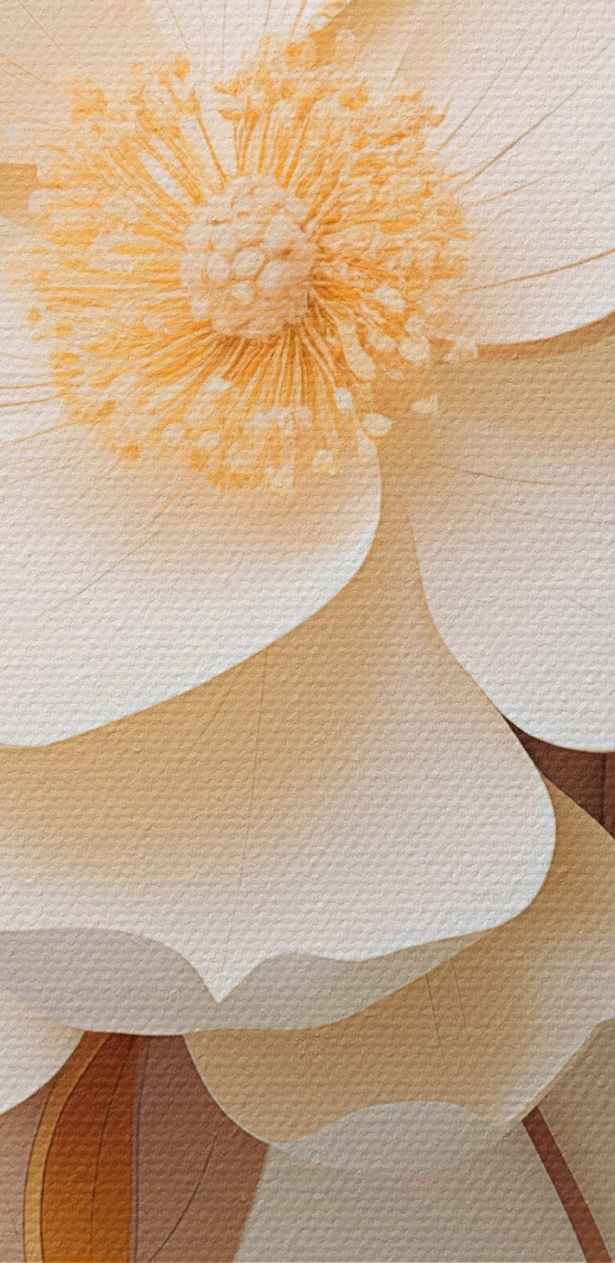 Papieren bloem met bladeren