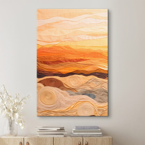 Kunststuk van stof met golvende lijnen Kunststuk van stof met golvende lijnen