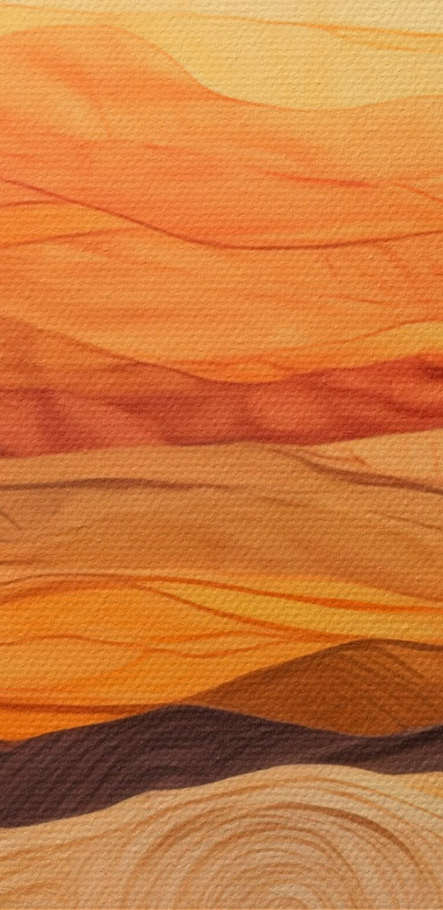 Kunststuk van stof met golvende lijnen
