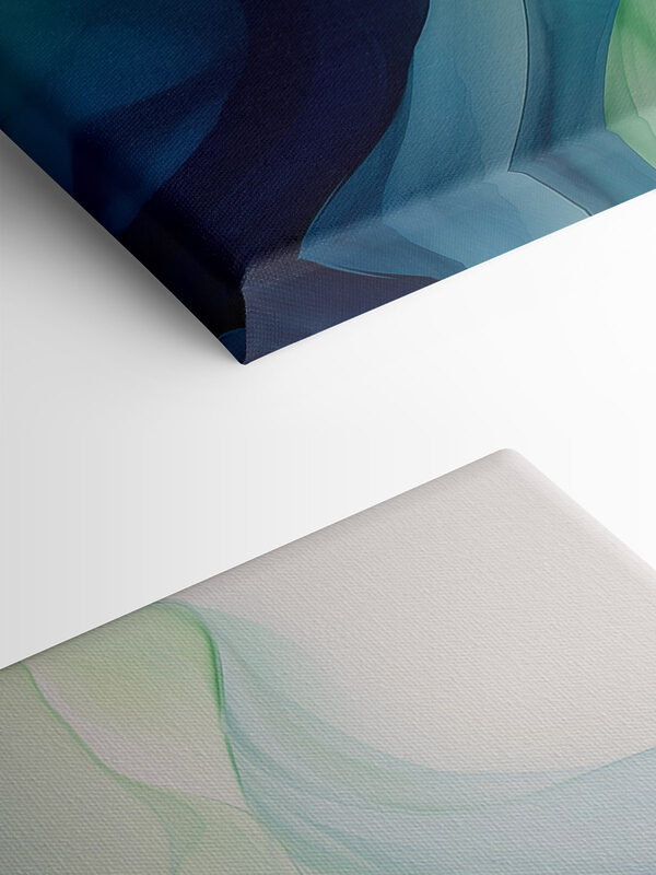 Vloeiende golven van blauw en groen. Vloeiende golven van blauw en groen.