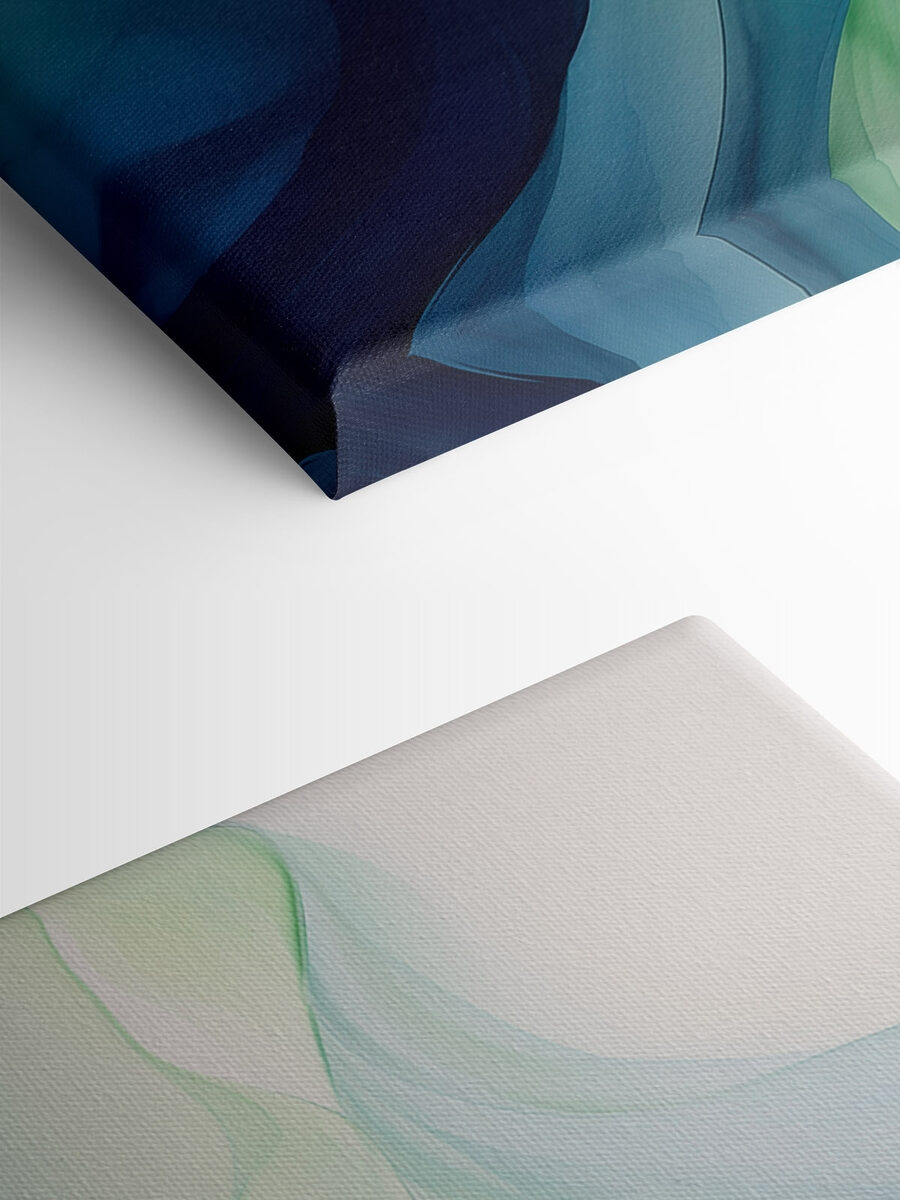 Vloeiende golven van blauw en groen. Vloeiende golven van blauw en groen.
