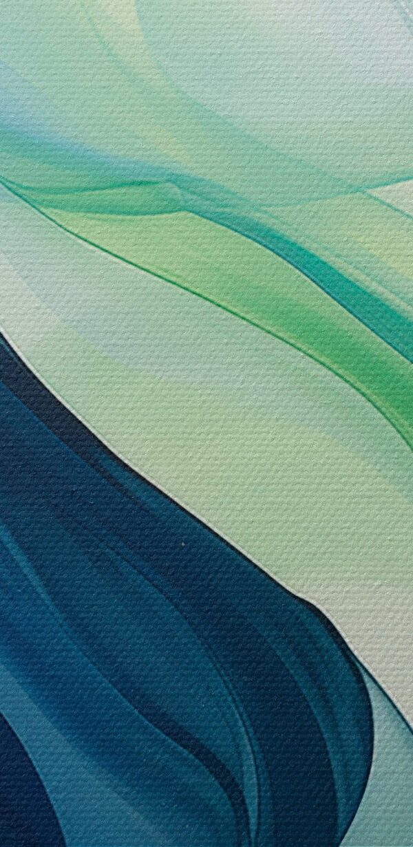 Vloeiende golven van blauw en groen. Vloeiende golven van blauw en groen.