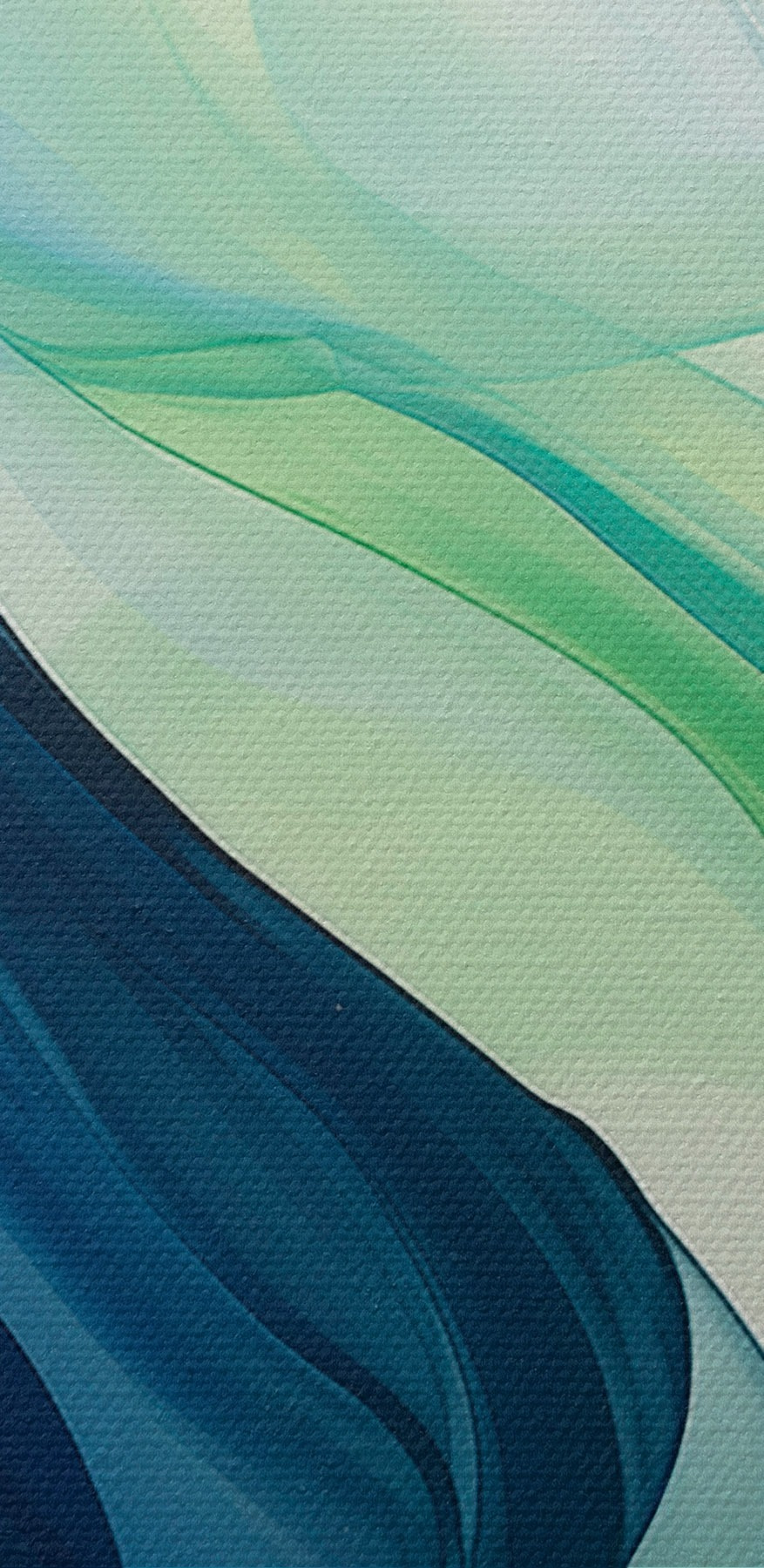 Vloeiende golven van blauw en groen. Vloeiende golven van blauw en groen.