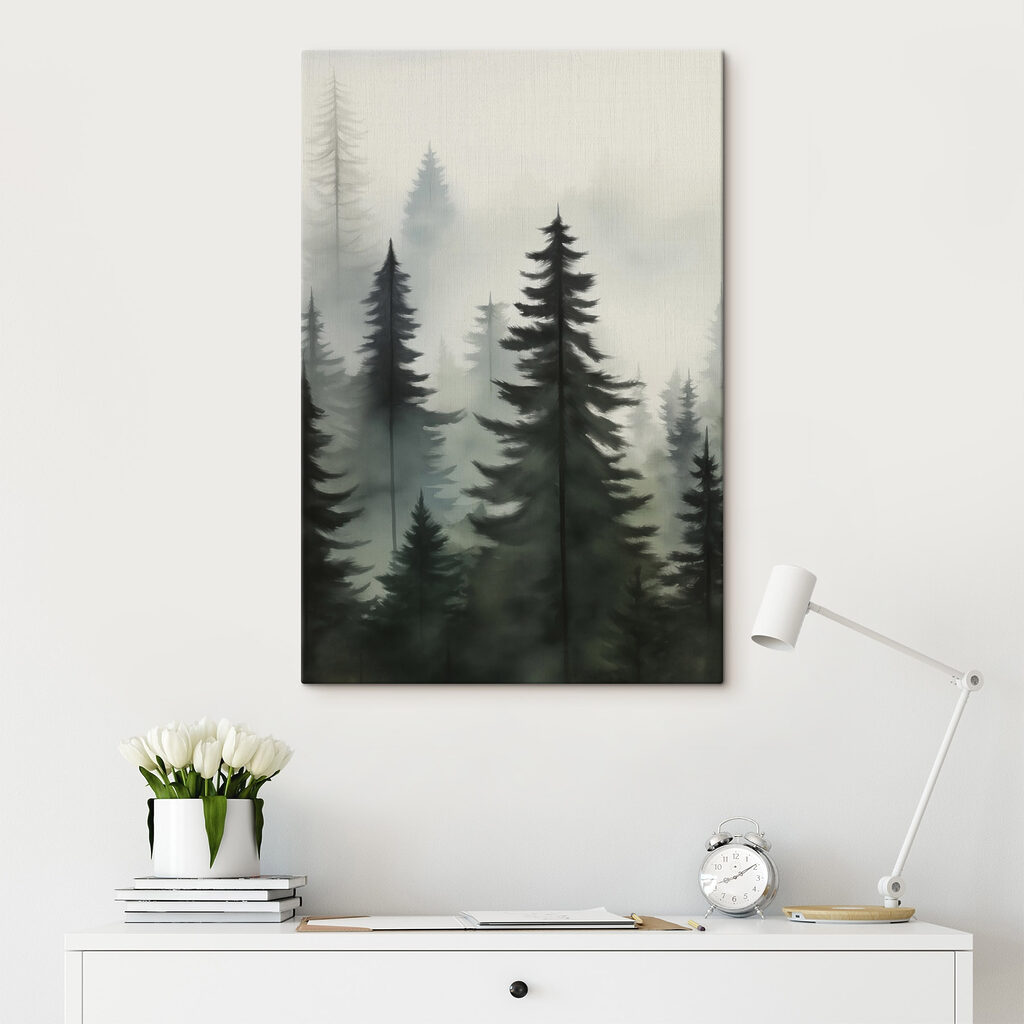 Group of trees in a forest