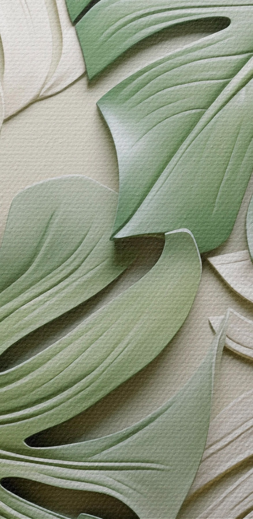 Groep groene en witte bladeren