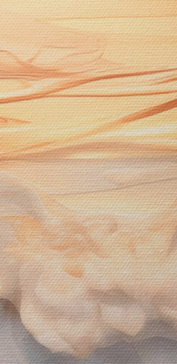 Gentle waves caressed by soft hues Gentle waves caressed by soft hues