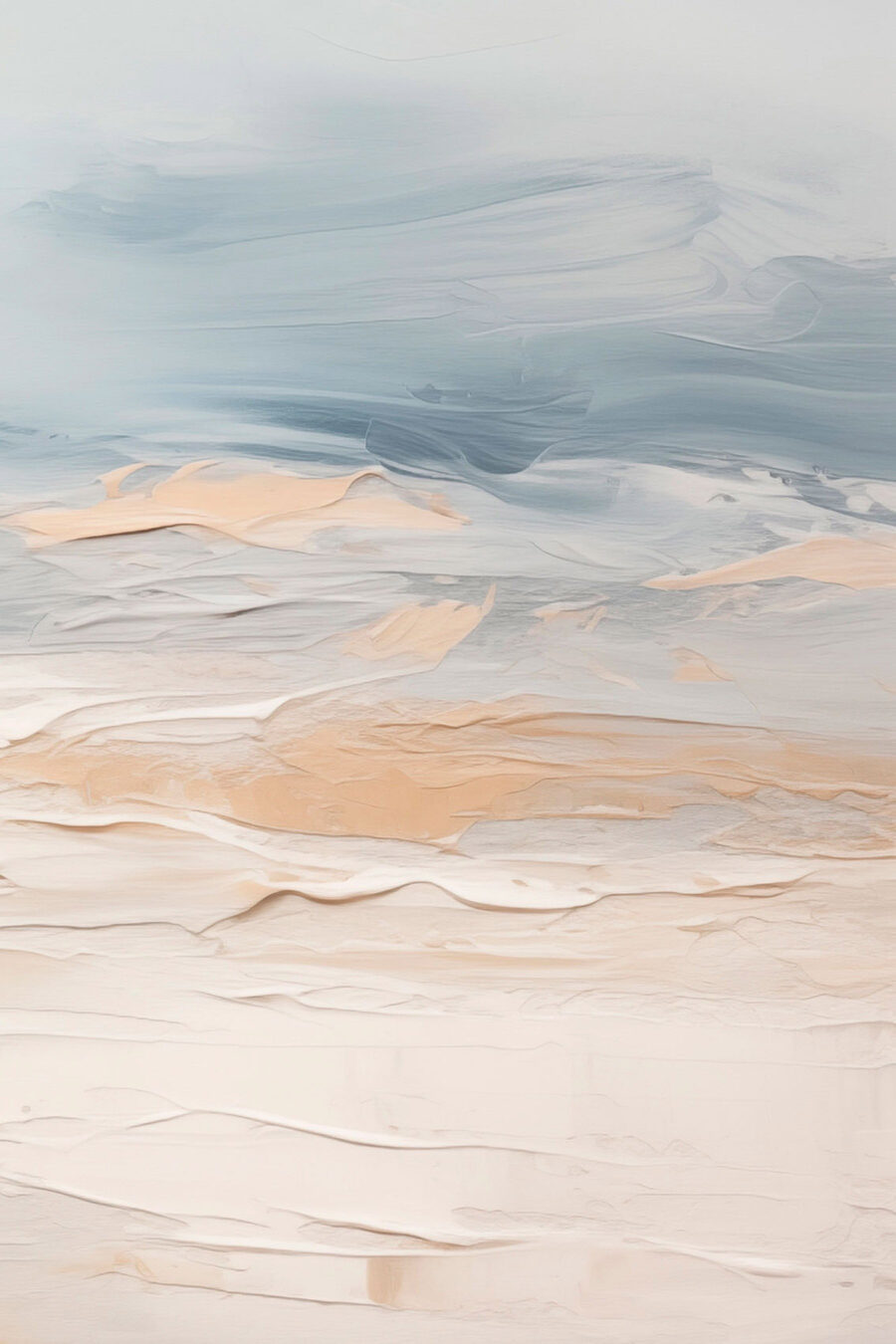 Abstracte golven in zachte pasteltinten