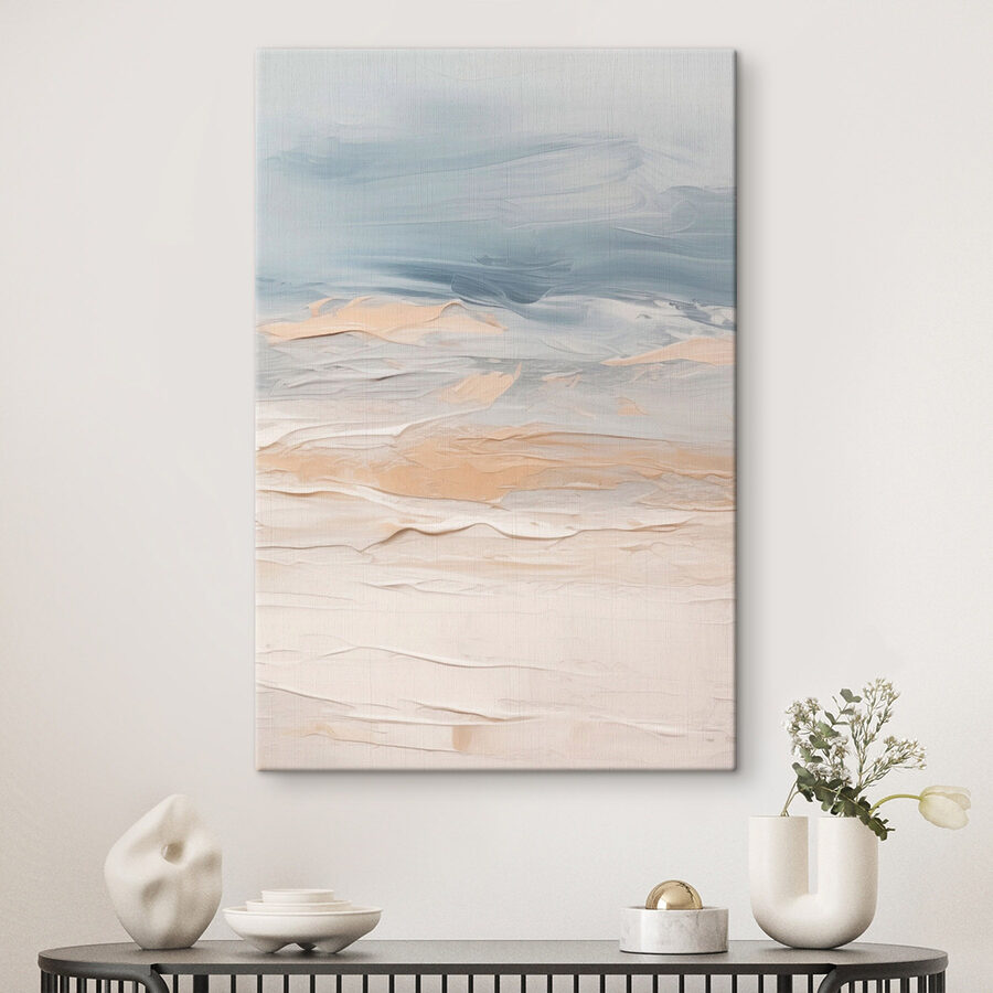 Abstracte golven in zachte pasteltinten