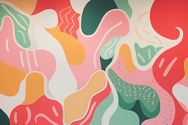 Kleurrijke kunst aan de muur Kleurrijke kunst aan de muur