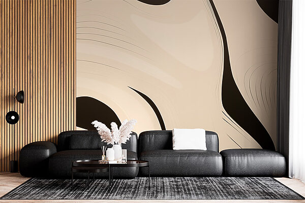 Black and white swirly pattern