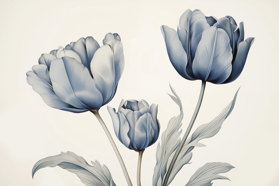 Delicate bloemen in zachte tinten