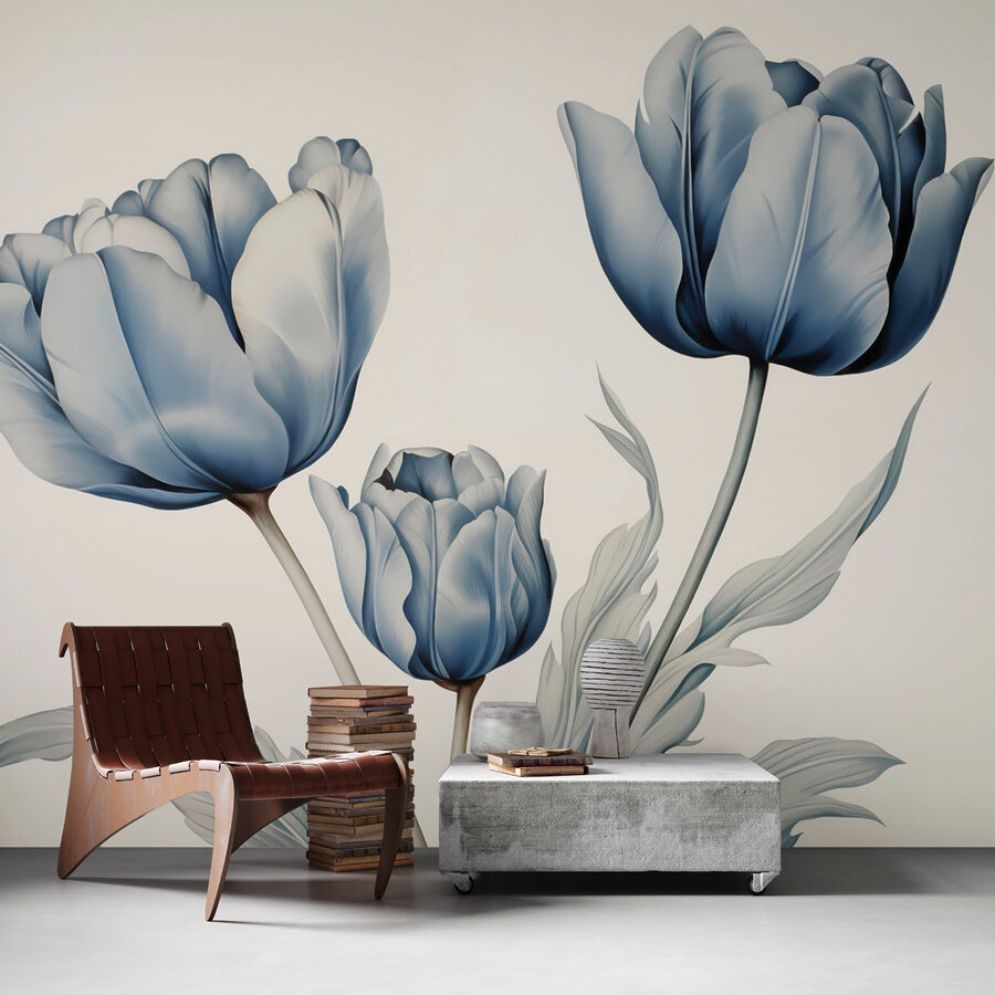 Delicate bloemen in zachte tinten