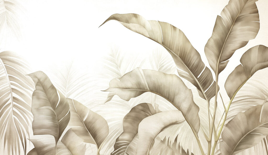 Rustige, neutrale botanische illustratie Rustige, neutrale botanische illustratie