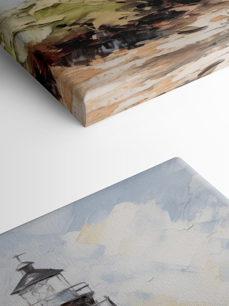 Painting of a lighthouse