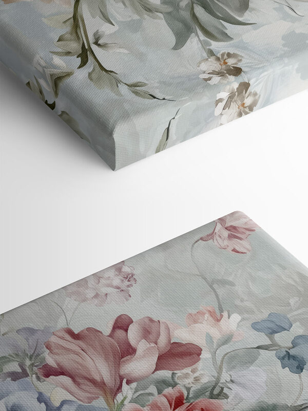 Schilderij van bloemen in een vaas Schilderij van bloemen in een vaas