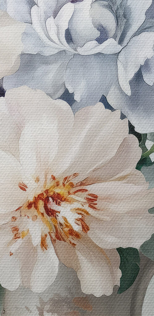 Painting of flowers in a vase