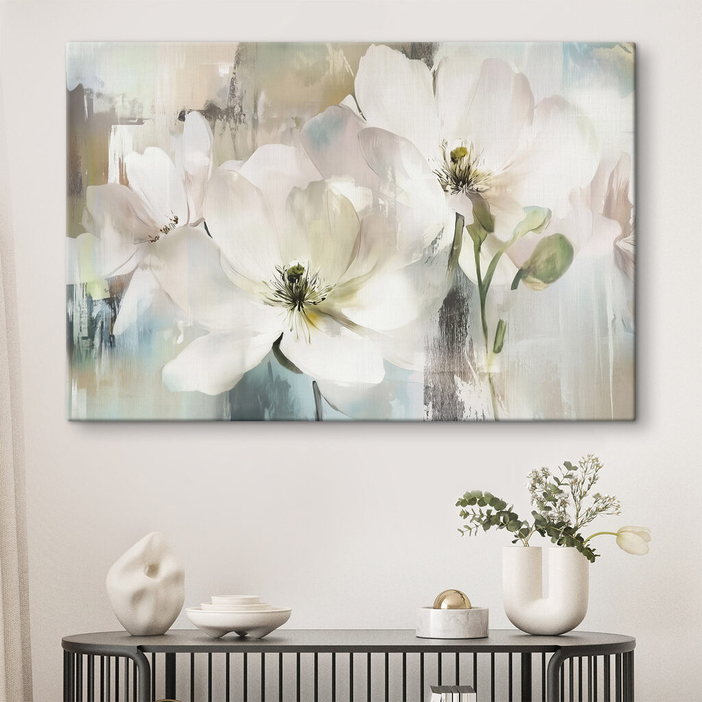 Delicate blooms in soft colors