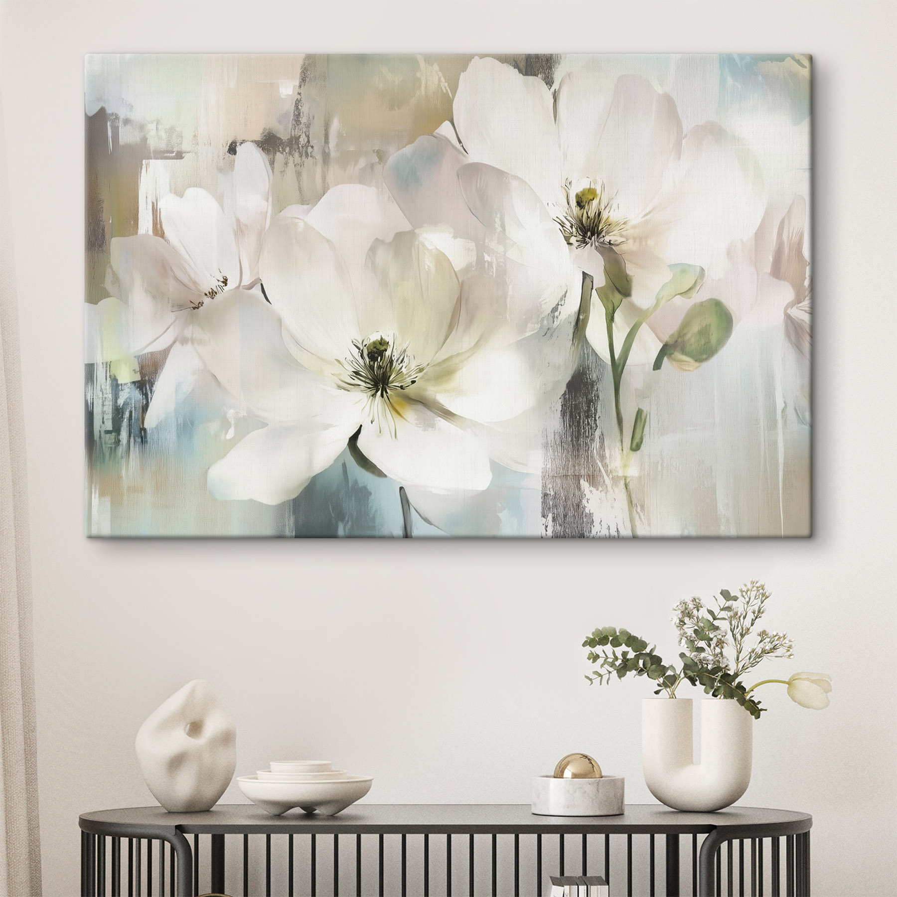 Delicate blooms in soft colors