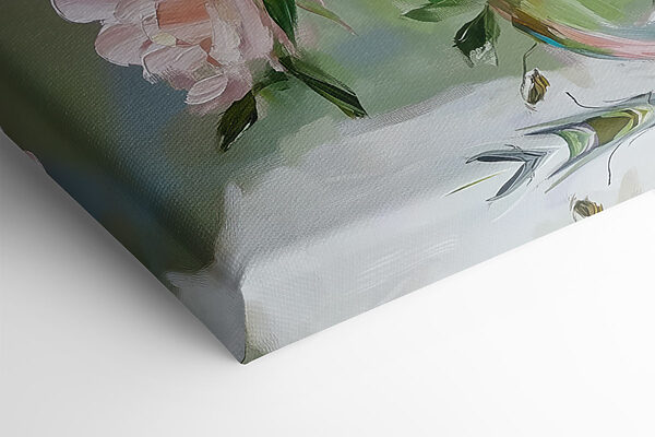 Schilderij van bloemen in een vaas Schilderij van bloemen in een vaas
