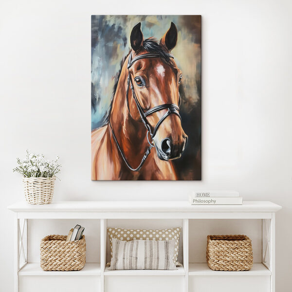 Schilderij van een paard Schilderij van een paard