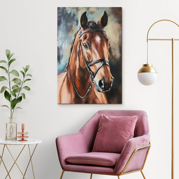 Schilderij van een paard Schilderij van een paard