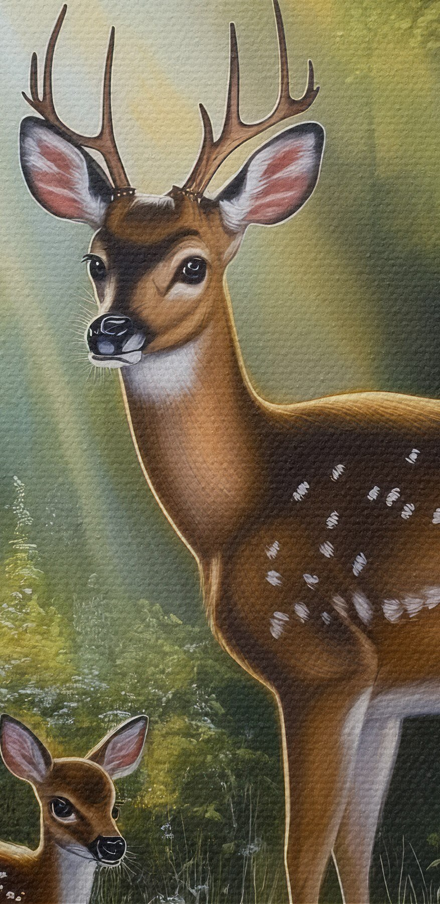 Herten in het bos
