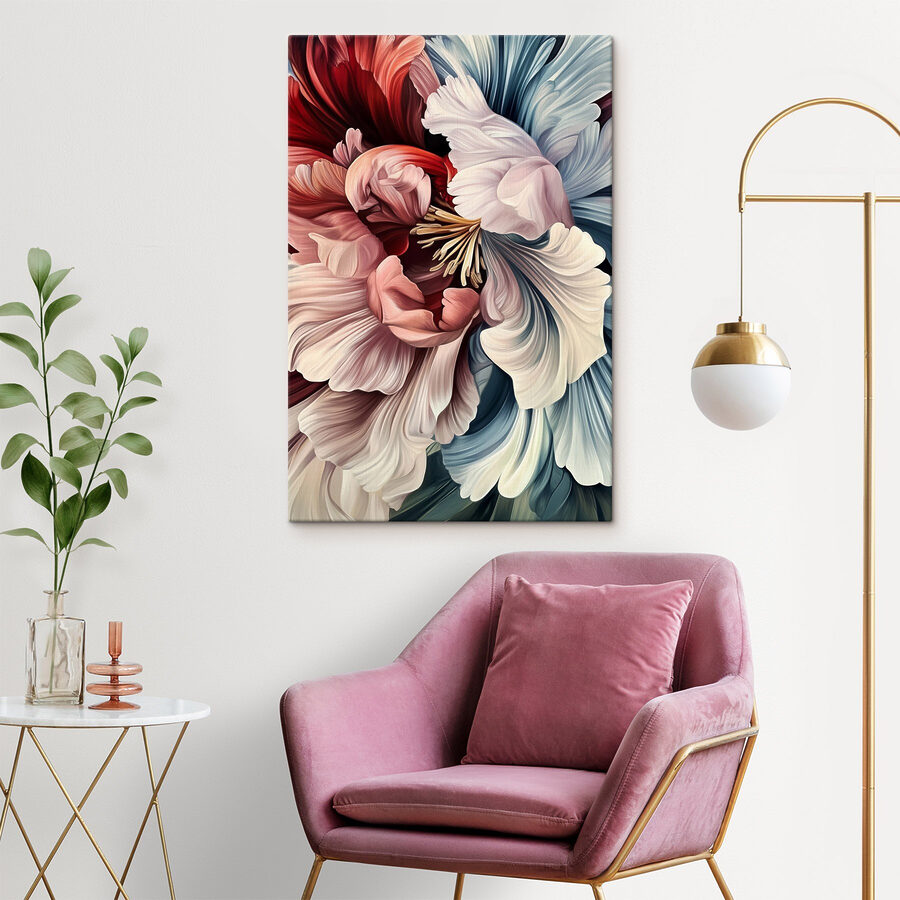 Levendige bloemen in harmonieuze omhelzing