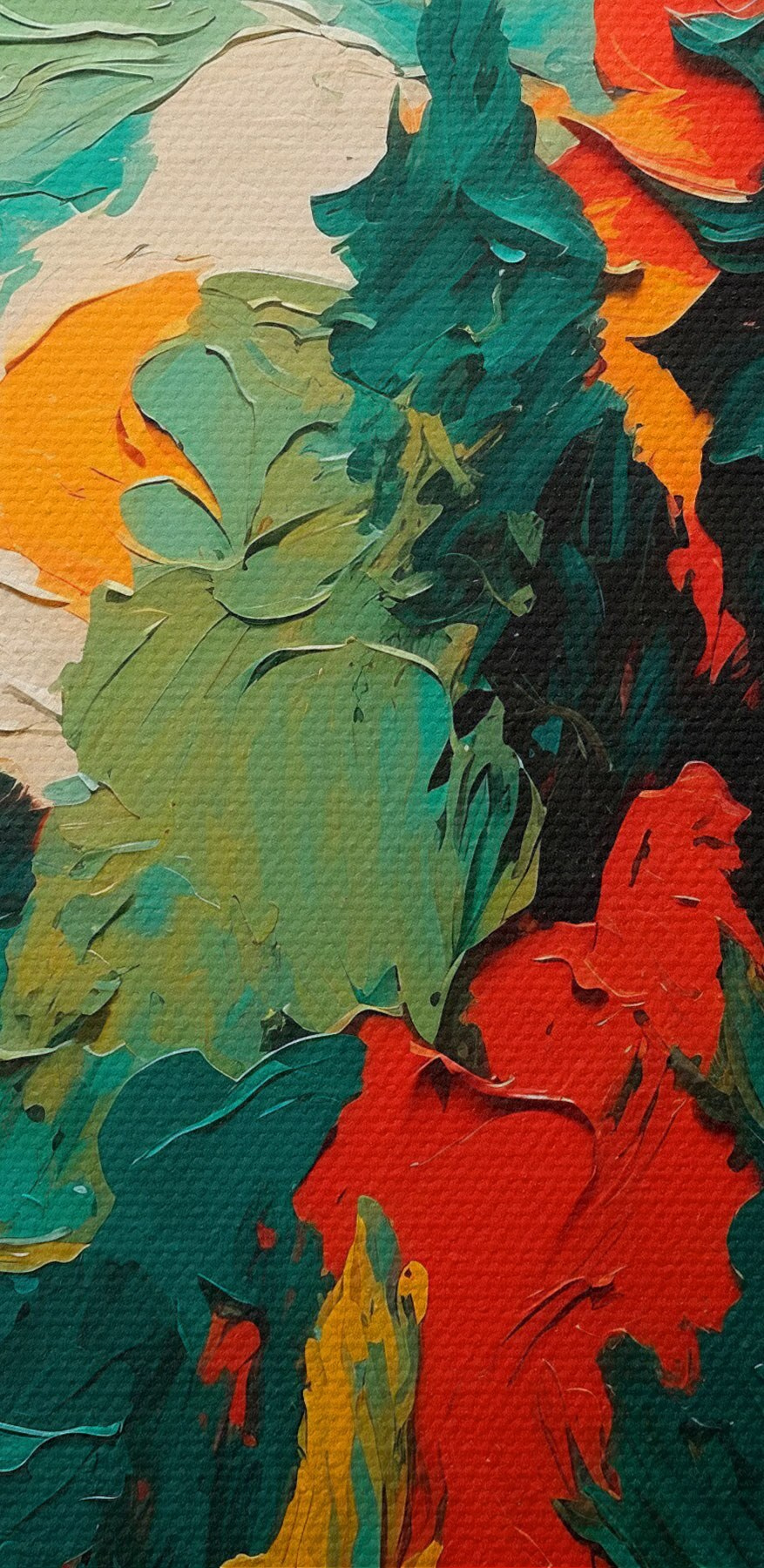 Schilderij van bomen en zon