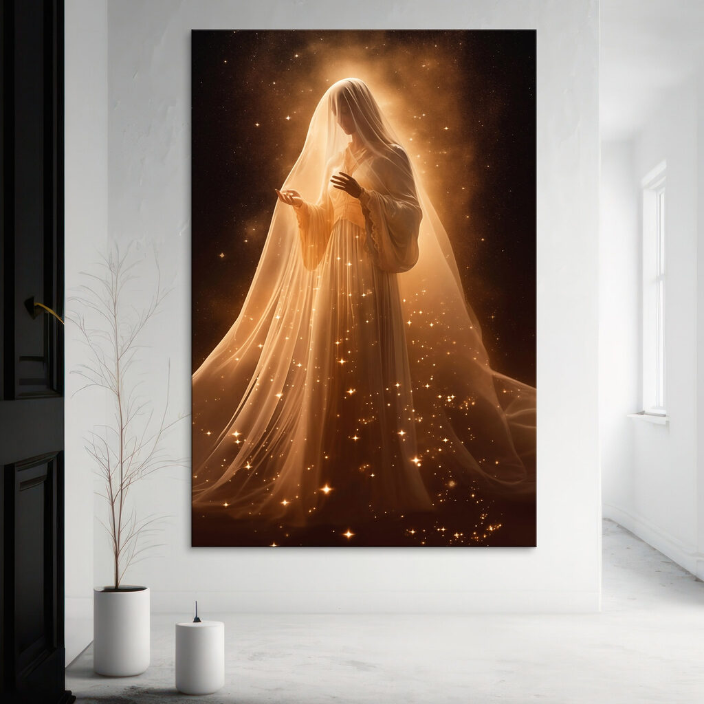 Woman in a white dress