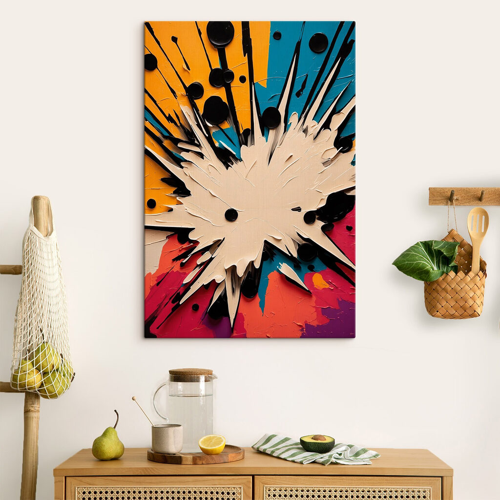 White and black explosion White and black explosion