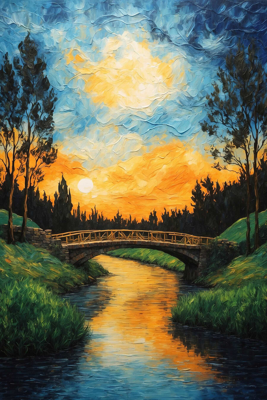 Brug over een rivier