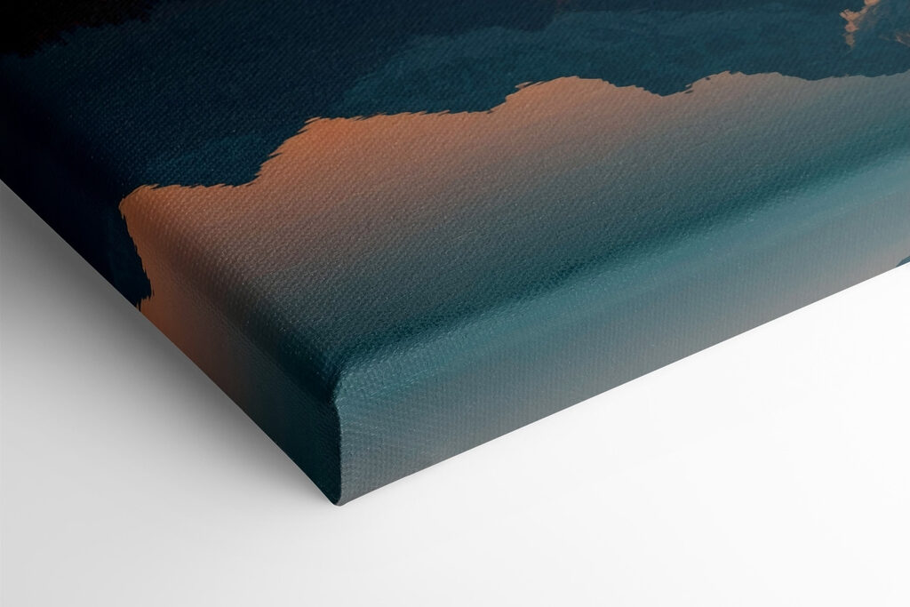 Mountain range with flowers and a lake Mountain range with flowers and a lake