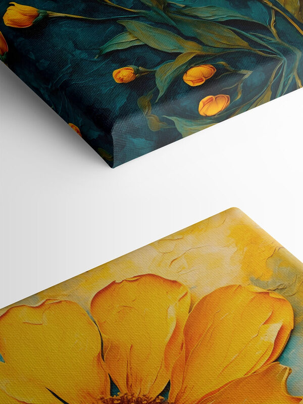 Schilderij van een bloem Schilderij van een bloem