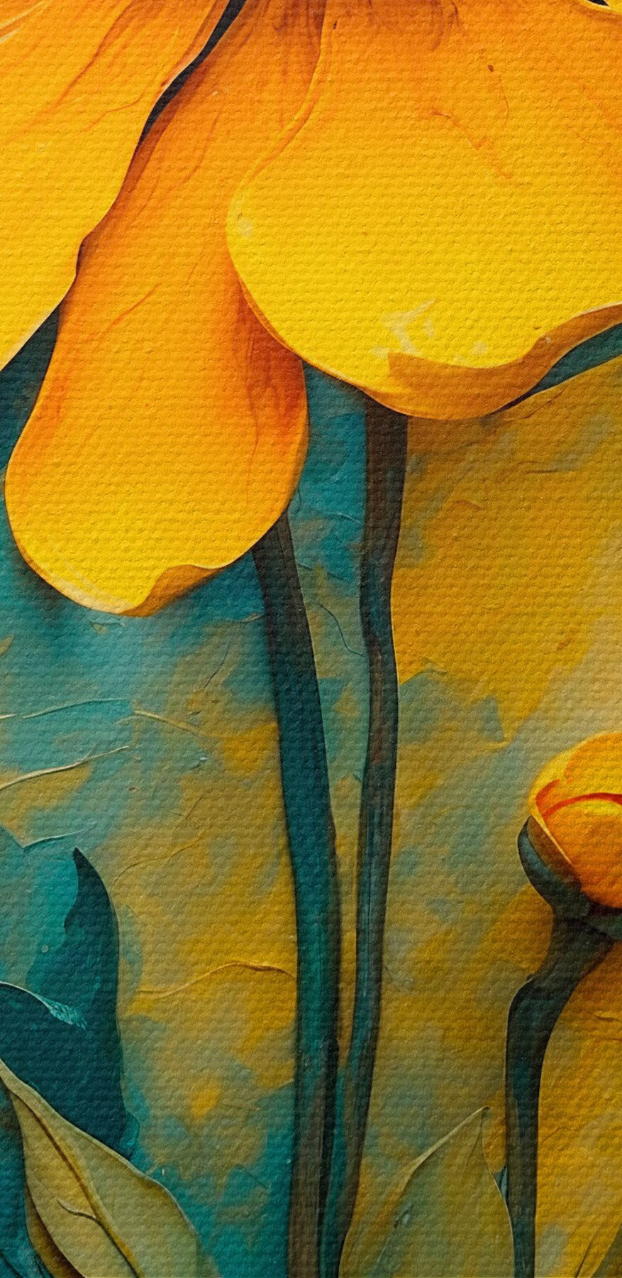 Schilderij van een bloem