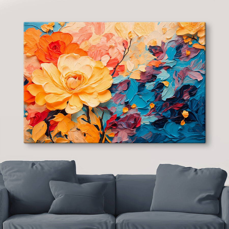 Schilderij van een bloem