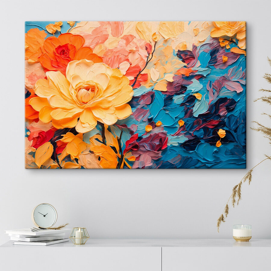 Schilderij van een bloem