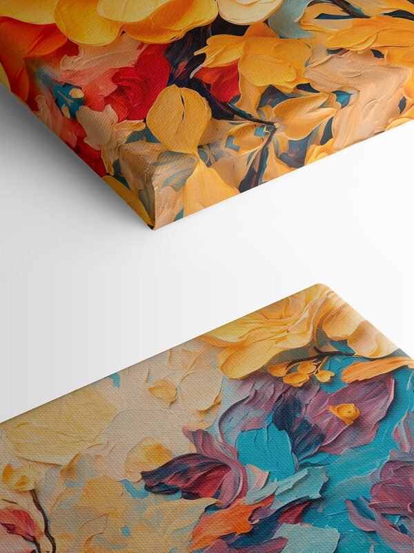 Schilderij van een bloem Schilderij van een bloem