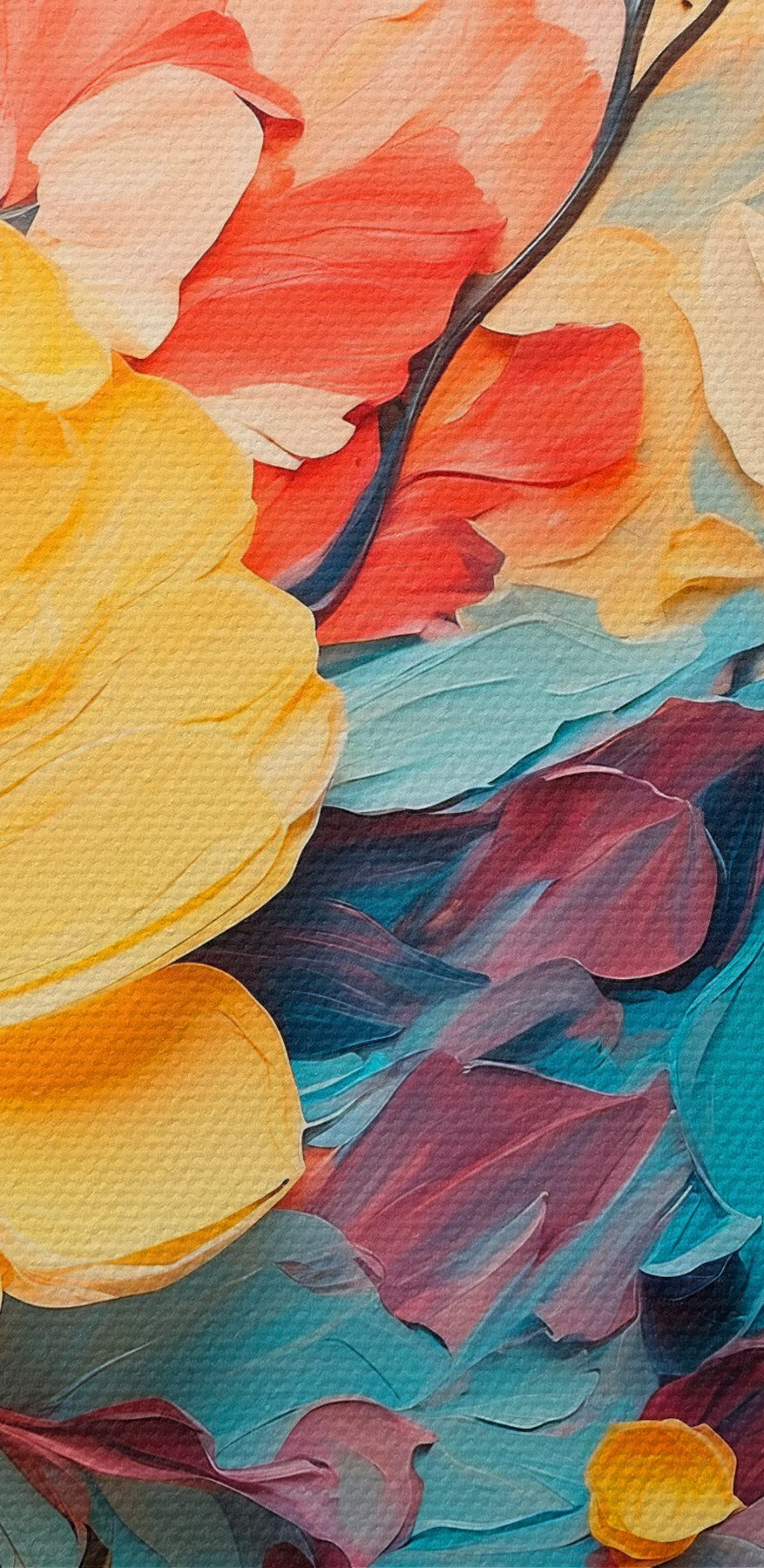Schilderij van een bloem