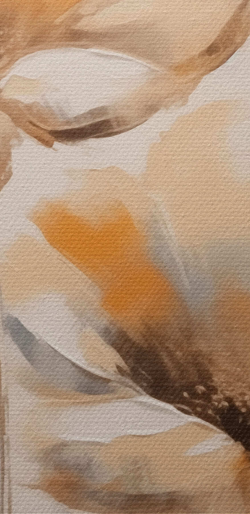 Schilderij van bloemen op een witte achtergrond