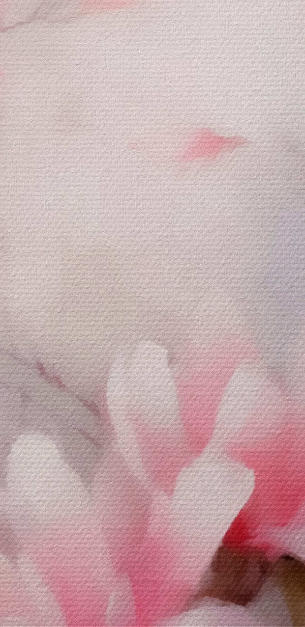 Schilderij van roze bloemen Schilderij van roze bloemen
