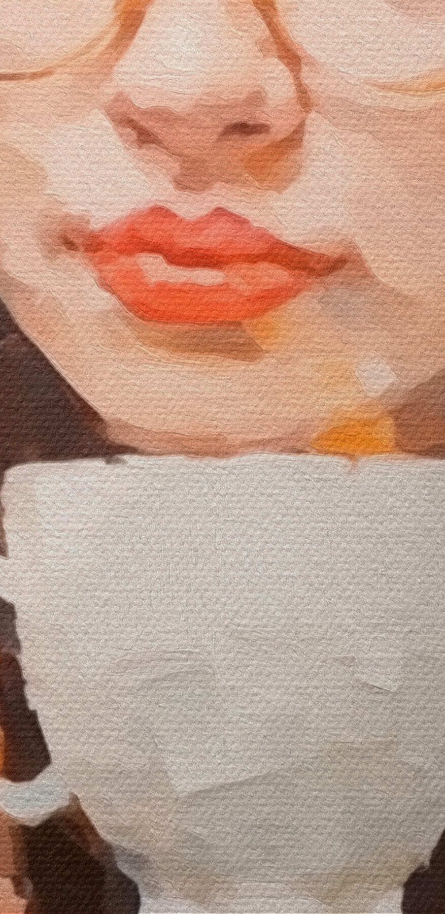 Vrouw met witte beker