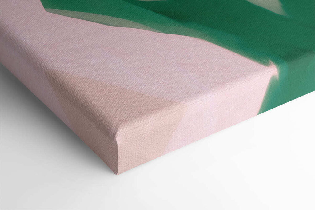 Woman with a high hair updo