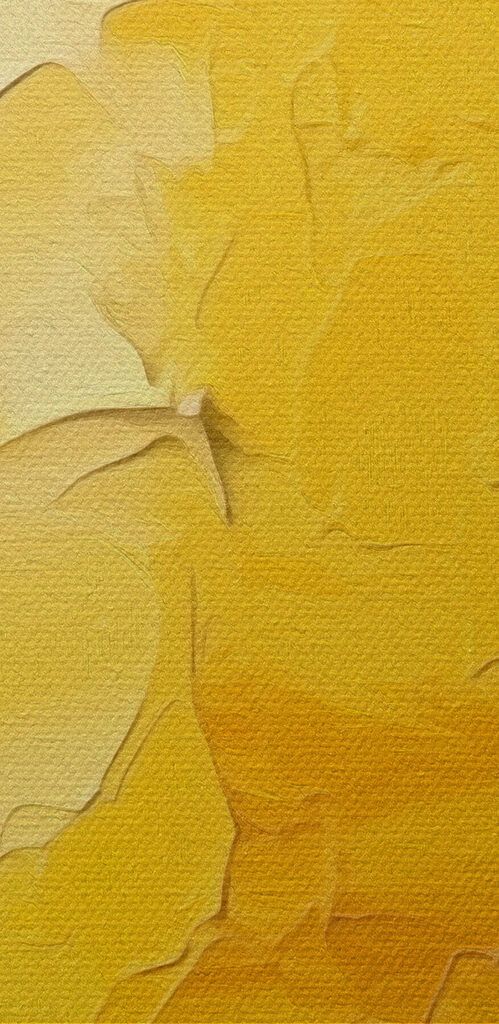 Lemon with leaves painted on it Lemon with leaves painted on it